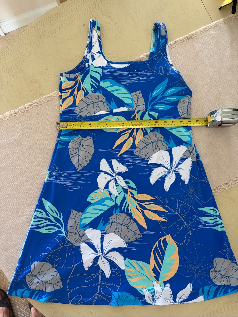 Columbia Blue Tropical Dress